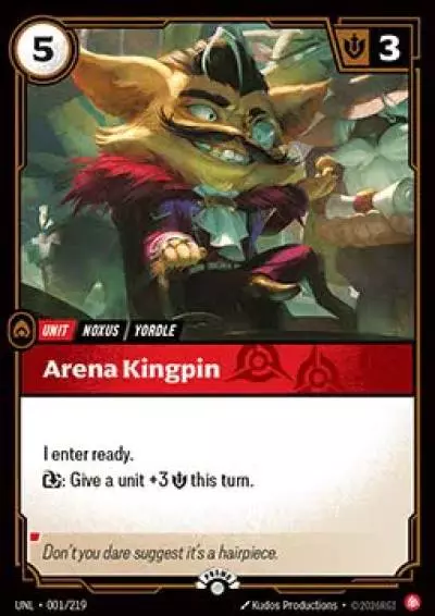 Arena Kingpin - UNL-001-p - Promotional Cards - Riftbound card
